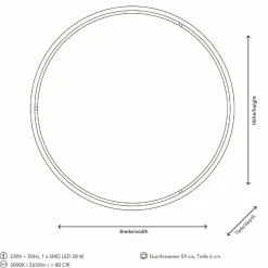ELOBRA Deckenleuchten|LED-Deckenleuchte Havana