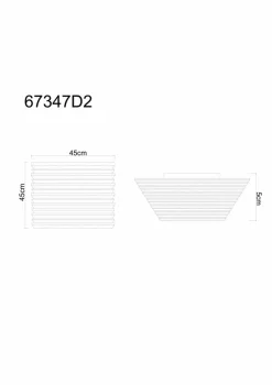 Globo Deckenleuchten|LED-Deckenleuchte Hayden