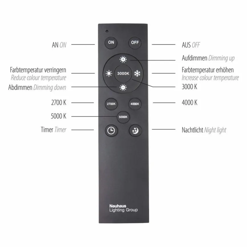Neuhaus PURE LED-Deckenleuchte PURE-LINES