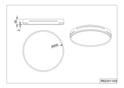 Reality Leuchten Deckenleuchten|LED-Deckenleuchte Tacoma