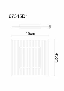 Globo Deckenleuchten|LED-Deckenleuchte Woody