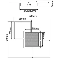 Brilliant Deckenleuchten|LED-Deckenleuchte Zelia