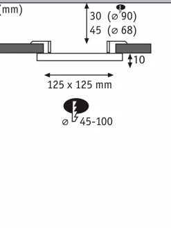 Paulmann Einbauleuchten|LED-Einbauleuchte Veluna
