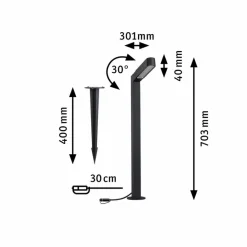 Paulmann LED-Erdspieß Plug & Shine