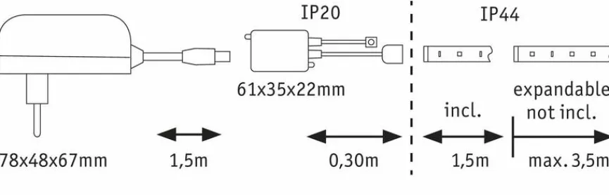 Sale LED-Flexband Maxi LED 1,5m Basisset Led-Stripes & Lichterketten