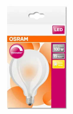 Osram LED-Globeform, matt E27/11 Watt/Energie D