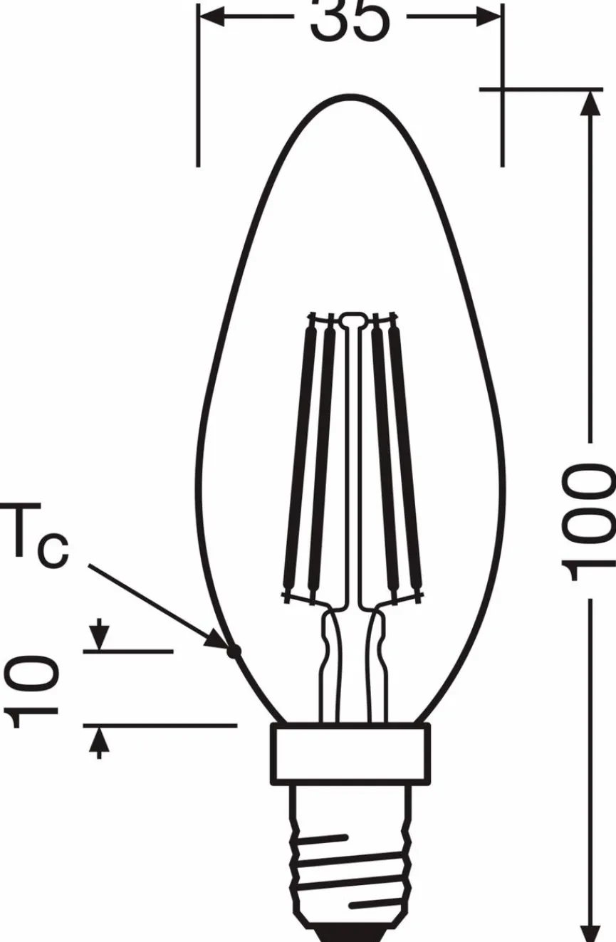 Sale LED-Kerze E14/2,9 Watt/Energie C E14