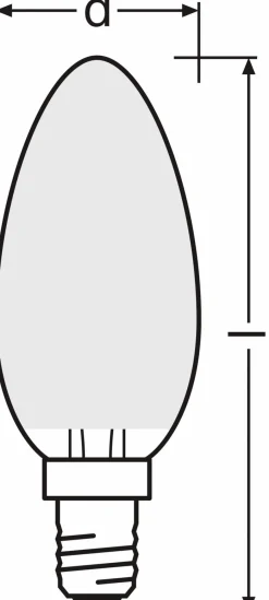 Best LED-Kerze E14/4 Watt/Energie E E14