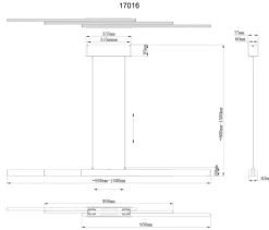 Globo LED-Pendelleuchte Ethan