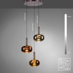 JUST LIGHT. LED-Pendelleuchte Irides