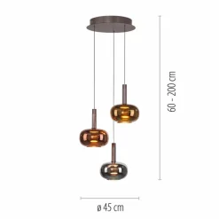 JUST LIGHT. LED-Pendelleuchte Irides