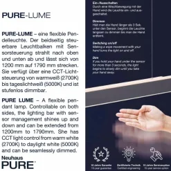 Neuhaus PURE LED-Pendelleuchte Pure Lume
