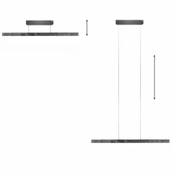 New LED-Pendelleuchte Pure Moto-Rise Pendelleuchten