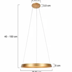 Steinhauer LED-Pendelleuchte Ringlux