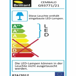 Brilliant LED-Stehlampe Cembalo