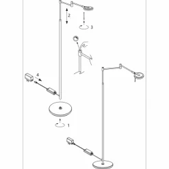 Steinhauer Stehlampen|LED-Stehlampe Turound LED