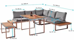 Loungemöbel Set Madrid 5tlg.