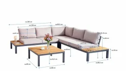 Loungemöbel Set Cozumel 4tlg.