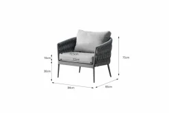 Best Lounge-Sessel Muses Ballet Wave Loungesessel