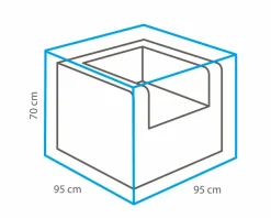 Loungesessel-Schutzhülle 95 x 70 x 95 cm Schutzhüllen