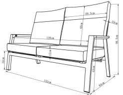 Lounge-Sofa Deluxe Lounge Alu