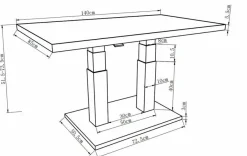 Loungetisch Lyon 140 x 85 cm