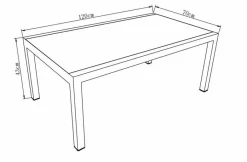 Loungetisch Riverton 120 x 70 cm