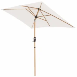 Doppler Marktschirm Alu Wood 140 x 200 cm