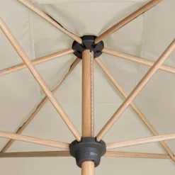 Doppler Marktschirm Alu Wood 140 x 200 cm