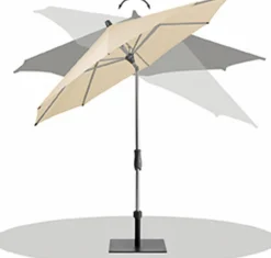 Glatz Sonnenschirme|Marktschirm Alu Twist 250 x 200 cm