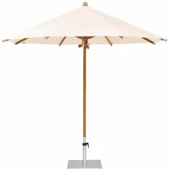 Outlet Marktschirm Teakwood Ø 350 cm Sonnenschirme