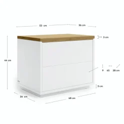 Kave Home Nachttische & Kommoden|Nachttisch Abilen