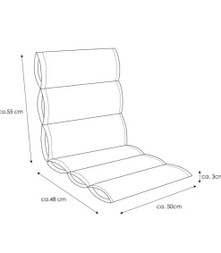 Niedriglehner-Auflage Alutex 50 x 103 cm