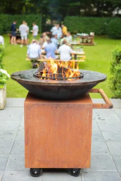 Clearance Outdoor-Kochstelle Classic Corten 100 Pro Feuerschalen|Holzkohlegrills