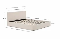 New Polsterbett Nahiri 180 x 200 cm Betten