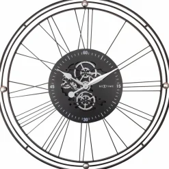 Nextime Quarzwanduhr Wire Gear Clock Ø 90,5 cm