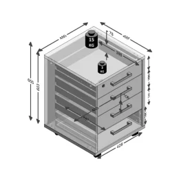 FMD Schreibtische|Büromöbel-Serien|Rollcontainer Calvia