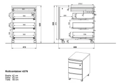 Germania Rollcontainer Mailand