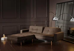 Schlafsofa mit Armlehnen Dublexo Styletto hell Schlafsofas|Schlafsofas