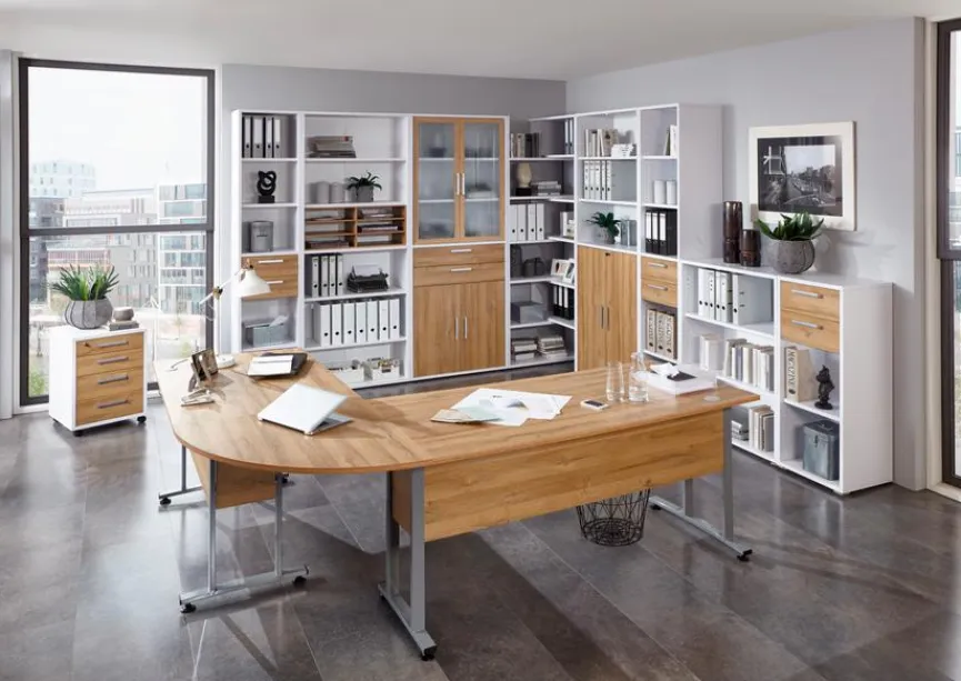 Schreibtisch Calvia, 160 x 80 cm Schreibtische|Büromöbel-Serien