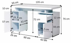 Jahnke Schreibtische|Schreibtisch CU-Libre 140