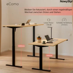 Hot Schreibtisch elektrisch eComo 160 x 80 cm Schreibtische