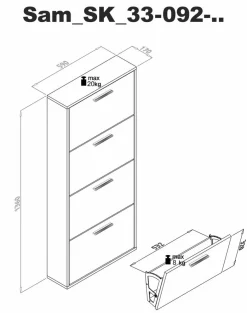 Schuhschränke|Schuhkipper Sam