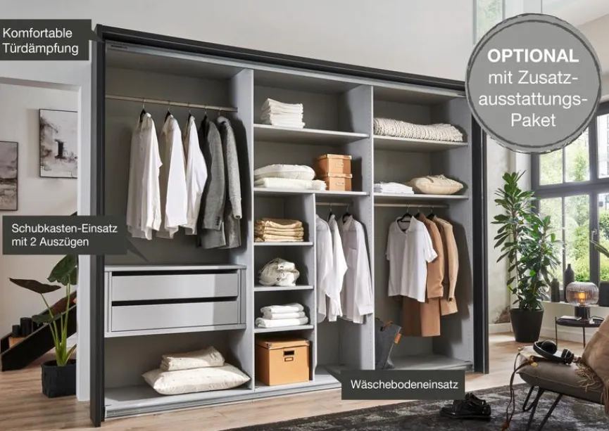 Wiemann Schwebetürenschrank Denver 300 x 236 cm