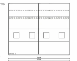 Schwebetürenschrank Multiline 270 x 230 cm Kleiderschränke
