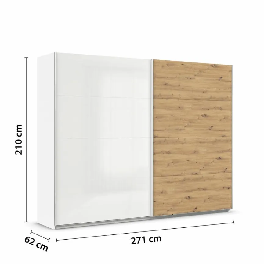 rauch ORANGE Kleiderschränke|Schwebetürenschrank Quadra 271 x 210 cm