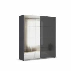 Clearance Schwebetürenschrank Quadra 181 x 210 cm Kleiderschränke