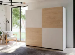 Online Schwebetürenschrank Schach&Matt 200 x 190 cm Kleiderschränke