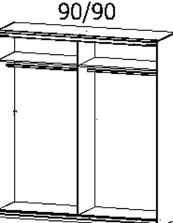 rauch ORANGE Schwebetürenschrank Subito 181 x 197 cm