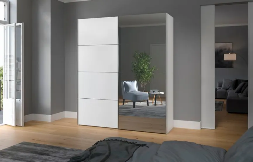 Sale Schwebetürenschrank Top-Slideline 203 x 236 cm Kleiderschränke